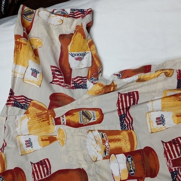 C & B Sport by Croft & Barrow mens short sleeved button down beer shirt - Picture 5 of 12